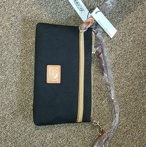Dooney & Bourke Tech Top Zip Pouch Purse/Clutch